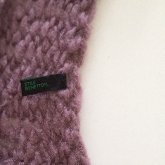 Stile Benetton Sweater Loose Knit Oversized Artsy - Picture 10 of 13